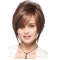 Brown Wavy Short Capless Designed Synthetic Women Bobs  Wigs