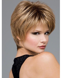 Affordable Blonde Wavy  Short Lace Front Synthetic Women Wigs Affordable Blonde Wavy  Short Lace Front Synthetic Women Wigs