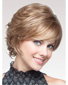 Flexibility Blonde Wavy Short Capless Synthetic Women Wigs Flexibility Blonde Wavy Short Capless Synthetic Women Wigs