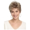  Brown Short Wavy Lace Front Human Hair Lady Wigs