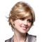 Blonde Wavy Short Monofilament Synthetic Women Wigs