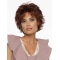 Impressive Auburn Boycuts Wavy Short  Lace Front Synthetic Women Wigs