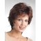 Mature Brown Wavy Short Capless Classic Synthetic Women Wigs