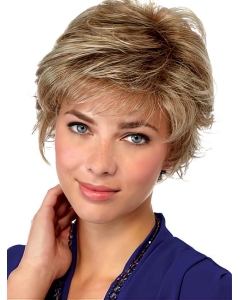 Blonde Wavy  Short  Monofilament Synthetic Unique Women Wigs Blonde Wavy  Short  Monofilament Synthetic Unique Women Wigs