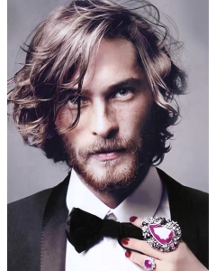 Comfortable Wavy Short Lace Front Human Hair Men Wigs Comfortable Wavy Short Lace Front Human Hair Men Wigs