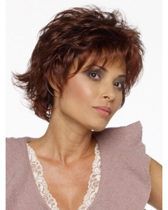 Ideal Auburn Layered Wavy Short Capless Synthetic Women Wigs Ideal Auburn Layered Wavy Short Capless Synthetic Women Wigs