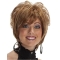 High Quality Brown Wavy Short Capless Synthetic Women Wigs
