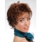Hot Wavy Short Auburn Layered Capless Excellent Synthetic Women Wigs