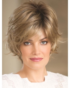 Fashional Short Wavy Blonde New Design Layered Monofilament Synthetic Women Wigs Fashional Short Wavy Blonde New Design Layered Monofilament Synthetic Women Wigs