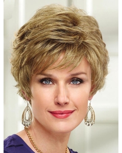So Great Short Wavy Blonde Layered Capless Popular Synthetic Women Wigs So Great Short Wavy Blonde Layered Capless Popular Synthetic Women Wigs