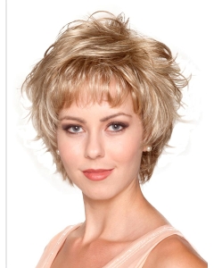 Fashion Blonde Wavy Short Capless Synthetic Women Wigs Fashion Blonde Wavy Short Capless Synthetic Women Wigs