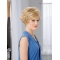 Perfect Short Wavy Blonde Layered Capless Synthetic Women Wigs