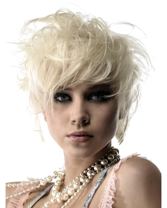 Young Fashion Short Platinum Blonde  Lace Front Human Hair Women Wigs Young Fashion Short Platinum Blonde  Lace Front Human Hair Women Wigs