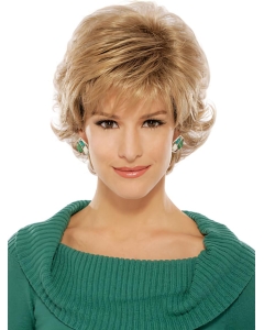 Refined Blonde Wavy Short Capless Classic Synthetic Women Wigs Refined Blonde Wavy Short Capless Classic Synthetic Women Wigs