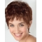 Amazing Auburn Short Wavy Capless Boycuts High Quality Synthetic Women Wigs