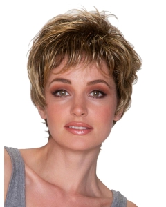 Fashionable Blonde Wavy Short Capless Synthetic Women Wigs Fashionable Blonde Wavy Short Capless Synthetic Women Wigs