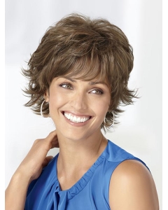 Best Brown Wavy Short Capless Classic Synthetic Women Wigs Best Brown Wavy Short Capless Classic Synthetic Women Wigs