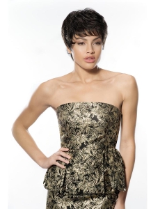 Fashional Black Short Wavy Monofilament Classic Synthetic Women Wigs Fashional Black Short Wavy Monofilament Classic Synthetic Women Wigs