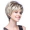 Exquisite Wavy Short Capless Synthetic Grey Women Wigs