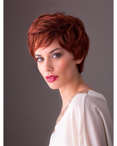 Short Wavy Red Layered 8" Monofilament Synthetic Women Wigs  Short Wavy Red Layered 8" Monofilament Synthetic Women Wigs