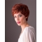  Short Wavy Red Layered 8" Monofilament Synthetic Women Wigs