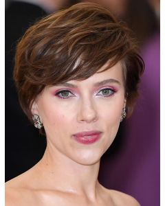 Wavy Short Brown Capless Synthetic Scarlett Johansson Women Wigs Wavy Short Brown Capless Synthetic Scarlett Johansson Women Wigs