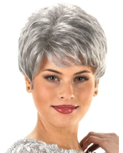 Hairstyles Wavy Short Capless Synthetic Grey Women Wigs Hairstyles Wavy Short Capless Synthetic Grey Women Wigs
