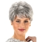 Hairstyles Wavy Short Capless Synthetic Grey Women Wigs