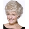 Fashionable Wavy Short Hand-Tied Synthetic Grey Women Wigs