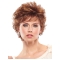 Shining Auburn Wavy Short Capless Synthetic Women Wigs For Cancer