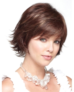 No-fuss Auburn Wavy Short Layered Lace Front Synthetic Women Bob Wigs No-fuss Auburn Wavy Short Layered Lace Front Synthetic Women Bob Wigs