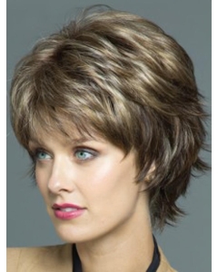 Blonde Wavy Short Capless Synthetic Convenient Women Wigs Blonde Wavy Short Capless Synthetic Convenient Women Wigs