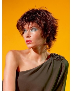 Unique Monofilament Wavy Short Synthetic Women Wigs Unique Monofilament Wavy Short Synthetic Women Wigs