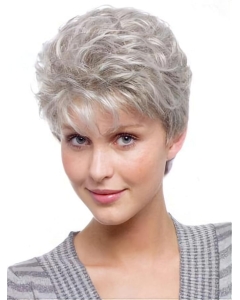 Gorgeous Wavy Short Capless Synthetic Grey Women Wigs Gorgeous Wavy Short Capless Synthetic Grey Women Wigs