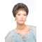 Designed Wavy Short Capless Synthetic Grey Women Wigs