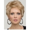 No-fuss Blonde Wavy Short Monofilament Synthetic Women Wigs For Cancer