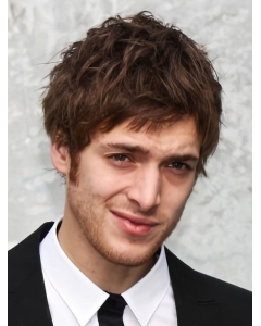 Modern Auburn Wavy Short Capless Synthetic Men Wigs Modern Auburn Wavy Short Capless Synthetic Men Wigs