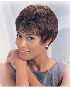 Wholesome Auburn Wavy Short Capless Human Hair African American Women Wigs Wholesome Auburn Wavy Short Capless Human Hair African American Women Wigs