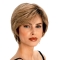 Blonde Short Straight Wavy Capless Remy Human Hair Great Women Wigs