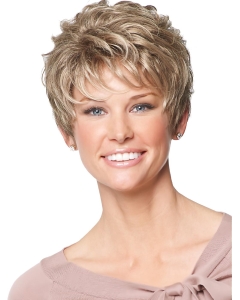 Gentle Blonde Wavy Short Capless Petite Synthetic Women Wigs Gentle Blonde Wavy Short Capless Petite Synthetic Women Wigs
