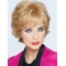 Cool Blonde Wavy Short Monofilment Classic Synthetic Women Wigs