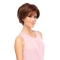Trendy Auburn Wavy Short Layered Lace Front Synthetic Women Wigs