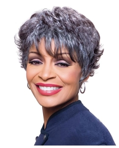 Wavy Short Capless Synthetic Grey Women Wigs Wavy Short Capless Synthetic Grey Women Wigs