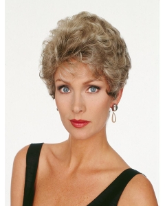 Mature Blonde Wavy Short Capless Classic Synthetic Women Wigs Mature Blonde Wavy Short Capless Classic Synthetic Women Wigs