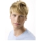 Amazing Blonde Wavy Short Hand-Tied Human Hair Men Wigs