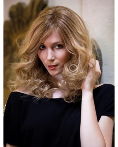 No-fuss 14" Shoulder Length Blonde  Curly Without Bangs Capless Synthetic Women Wigs  No-fuss 14" Shoulder Length Blonde  Curly Without Bangs Capless Synthetic Women Wigs