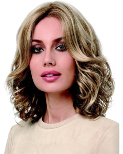 Blonde Shoulder Length  Curly  Without Bangs Lace Front Synthetic  Medium Length Women Wigs Blonde Shoulder Length  Curly  Without Bangs Lace Front Synthetic  Medium Length Women Wigs