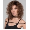 Brown 14" Curly Shoulder Length Lace Front Classic Synthetic Women Wigs