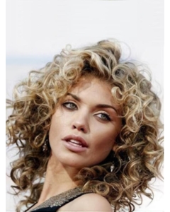 Wholesome Curly Shoulder Length Lace Front Human Hair Women Wigs  Wholesome Curly Shoulder Length Lace Front Human Hair Women Wigs