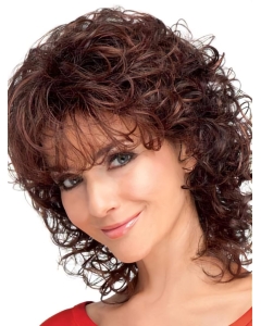 New Auburn Curly Shoulder Length Capless Classic Synthetic Women Wigs New Auburn Curly Shoulder Length Capless Classic Synthetic Women Wigs